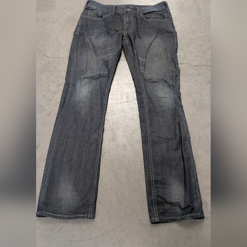 Buffalo David Bitton Men's Straight Jeans - Dark Gray